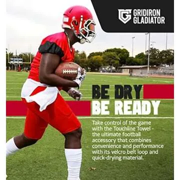 Gridiron Gladiator Pure Cotton Football Towel for Youth & Men