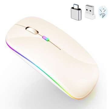 PEIBO Bluetooth Wireless Mouse for Laptop mac MacBook ipad MacBook air MacBook pro pc Desktop Comput...