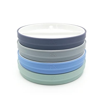 Elk & Friends Kids Porcelain Plates with Silicone Sleeves