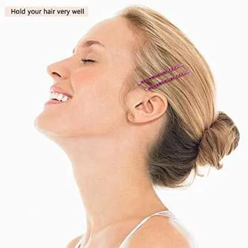 Amariver 24 Pcs Rhinestone Bobby Pins for Glam Hair Styling