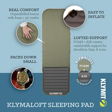 Klymit Klymaloft 5 Inch Thick Inflatable Sleep Pad