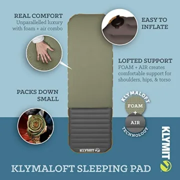 Klymit Klymaloft 5 Inch Thick Inflatable Sleep Pad