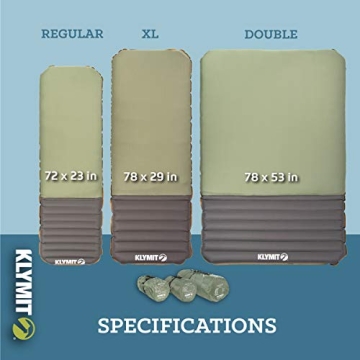 Klymit Klymaloft 5 Inch Thick Inflatable Sleep Pad
