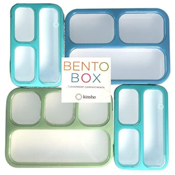 Kinsho Leakproof Bento Lunch Box Set Family Pack Eco-Friendly