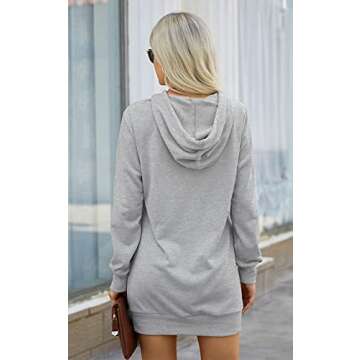 Stylish PRETTYGARDEN Hooded Sweatshirt Dress for Women