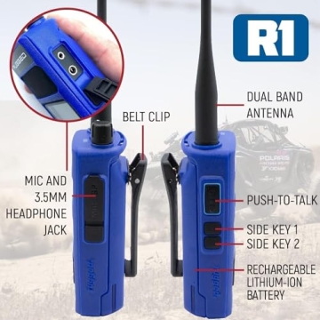 Rugged Radios R1 - Ultimate 5W Two Way Handheld Radio