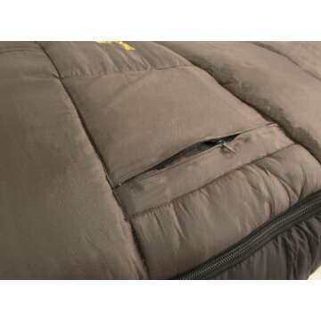 Browning Camping McKinley -30 Degree Sleeping Bag, Clay/Black, 36-Inch x 90-Inch