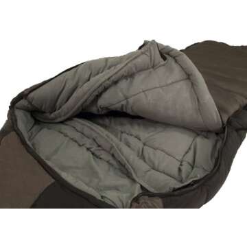Browning Camping McKinley -30 Degree Sleeping Bag, Clay/Black, 36-Inch x 90-Inch