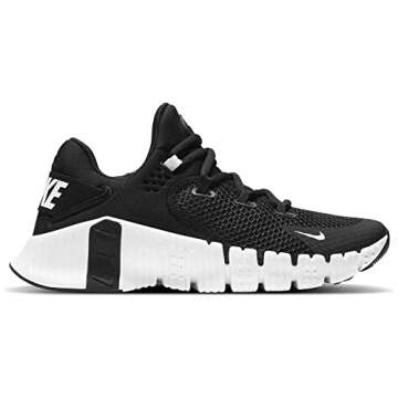 NIKE Women's Sneaker Gymnastics Shoe, Black White Black Volt, 12