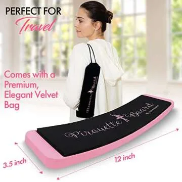 Zenmarkt Ballet Turning Board for Dancers - Figure Skating Ballet Dance Turning Pirouette Board by Improve Balance and Turns - Training Equipment for Dancers, Ice skaters, Gymnasts and Cheerleaders