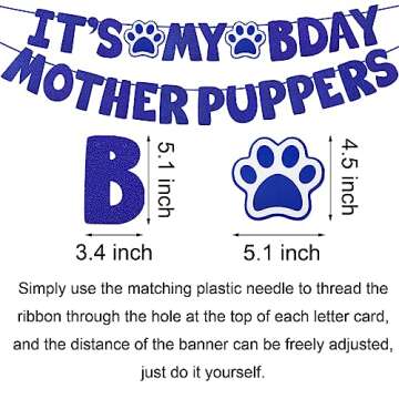 JOTFA Dog Birthday Supplies for Medium Large Pets