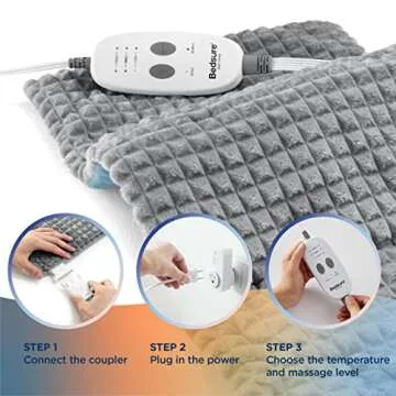 Bedsure Heating Pad Neck and Shoulders Relief 12 x 24