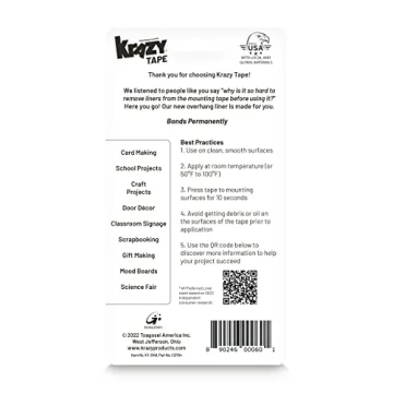 Krazy Double Sided Tape for Crafts & Scrapbooking