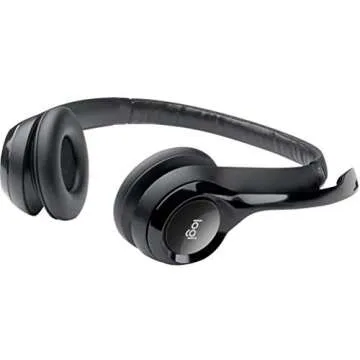 Logitech ClearChat Comfort USB Headset H390 with Mic - Black (Renewed)