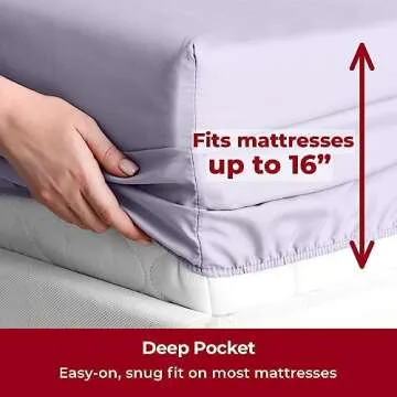 Mellanni Queen Sheets Set - Luxury, Soft, Cooling Bedding