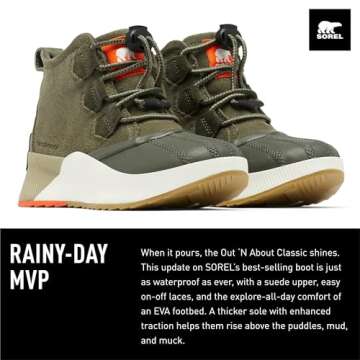 Sorel Youth Out N About Waterproof Boots for Kids