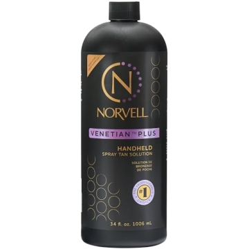 Norvell Premium Professional Sunless Tanning Spray Tan Solution - Venetian Plus, 1 Liter
