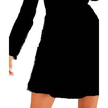 Milumia Women's Tunic, Black, Medium