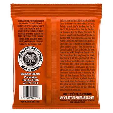 Ernie Ball Skinny Top Heavy Bottom Slinky Nickel Wound Electric Guitar Strings, 10-52 Gauge (P02215)