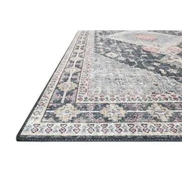 Loloi II Skye Collection Charcoal Multi Area Rug 6x9