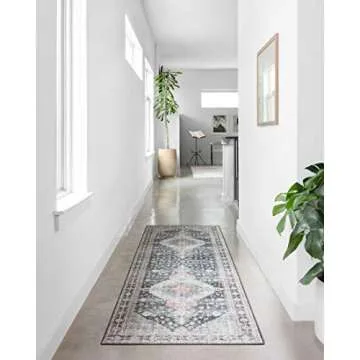 Loloi II Skye Collection Charcoal Multi Area Rug 6x9