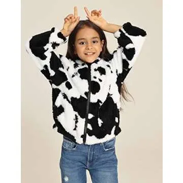 Danna Belle Girls Full Zip Fleece Hoodie Jacket for Winter
