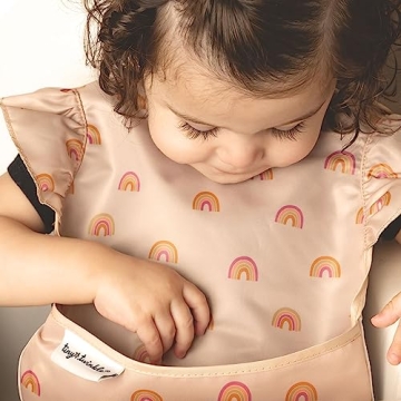 Tiny Twinkle Mess-Proof Bib for Easy Feeding and Travel