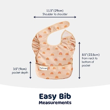 Tiny Twinkle Mess-Proof Bib for Easy Feeding and Travel