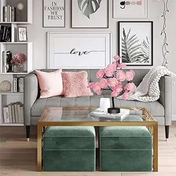 COLORLIFE Birthday Mother's Day Valentine's Day Christmas Gifts for Mom Women Daughter Wife Girlfriend Sister Pink Flower Rose Tree lamp Cute Room Decor for Bedroom Livingroom
