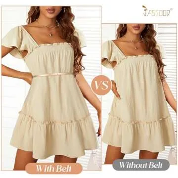 JASGOOD 2 Pack Women's Skinny Patent Leather Belt Adjustable Slim Waist Belt for Dress