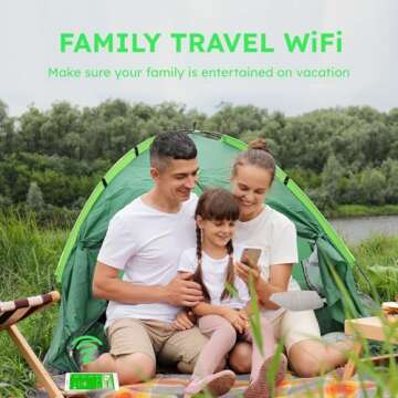 GlocalMe G4 Pro 4G LTE Mobile Hotspot with Global 1GB Data, Portable WiFi Hotspot for Travel in 200+ Countries, 5" Touch Screen Hotspot Device, No SIM Card Needed, 10 Connected Devices(G4 Pro Black)