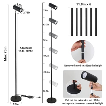 HMVPL Grow Lights for Indoor Plants with Timer