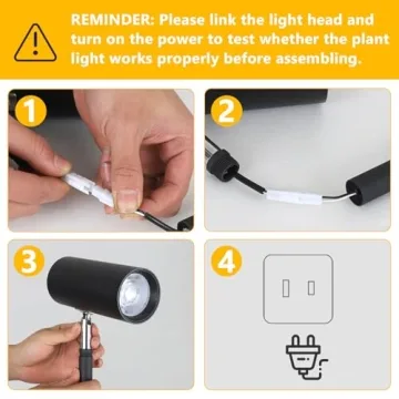 HMVPL Grow Lights for Indoor Plants with Timer