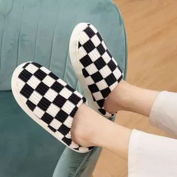ROPUlp Stylish Checkered House Slippers for All Sizes