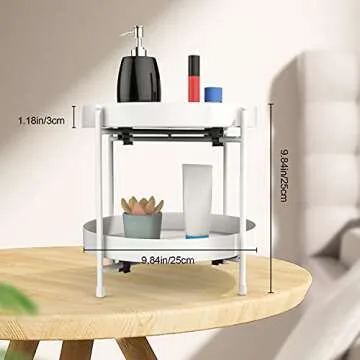 Lewondr 2-Tier Organizer for Bathroom & Kitchen Space