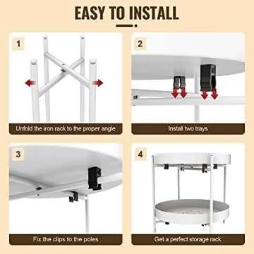 Lewondr 2-Tier Organizer for Bathroom & Kitchen Space