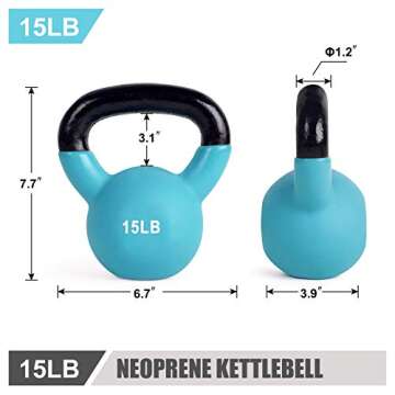 LIONSCOOL Kettlebell (15LB)