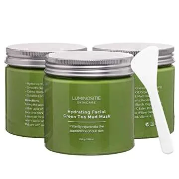 Hydrating Green Tea Mud Mask for Radiant Skin 250g