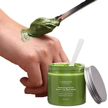 Hydrating Green Tea Mud Mask for Radiant Skin 250g