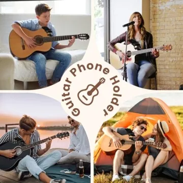 MOLIBYME Adjustable Guitar Phone Holder for Musicians