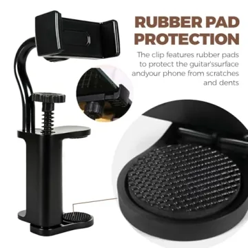 MOLIBYME Adjustable Guitar Phone Holder for Musicians