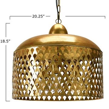 Creative Co-Op Gold Metal Pendant Light for Your Home