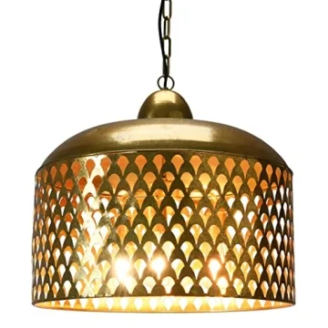 Creative Co-Op Gold Metal Pendant Light for Your Home