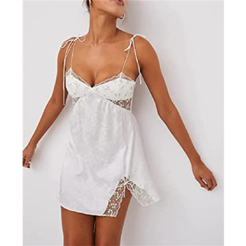 Y2K Fairycore Mini Sling Dress Lace Trim Spaghetti Strap