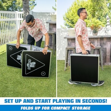 GoPong 8-Foot Portable Beer Pong Table for Parties