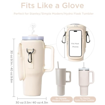 Dabria Neoprene Water Bottle Holder for Stanley Tumblers