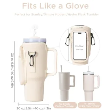 Dabria Neoprene Water Bottle Holder for Stanley Tumblers