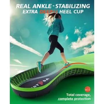 Plantar Fasciitis Arch Support Insoles, Heavy Duty Support (220+lbs) Orthotic Inserts for Flat Feet/Feet Pain Relief/Pronation, Shock-Absorb Shoes Insoles for Men & Women Standing,XS