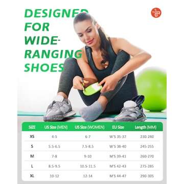 Plantar Fasciitis Arch Support Insoles, Heavy Duty Support (220+lbs) Orthotic Inserts for Flat Feet/Feet Pain Relief/Pronation, Shock-Absorb Shoes Insoles for Men & Women Standing,XS