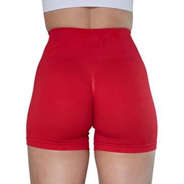 AUROLA CAMO Collection Workout Shorts for Women Subtle Logo Seamless Scrunch Gym Yoga Running Active...